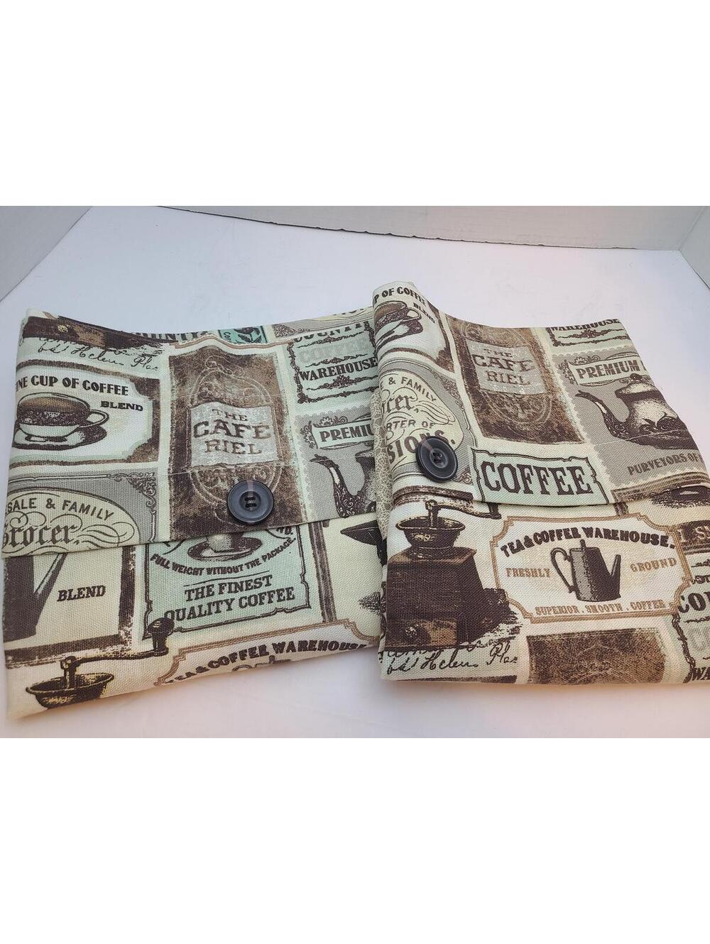 Better Homes & Gardens Fresh Brewed Vintage Coffee Print Set Of 2 Valances